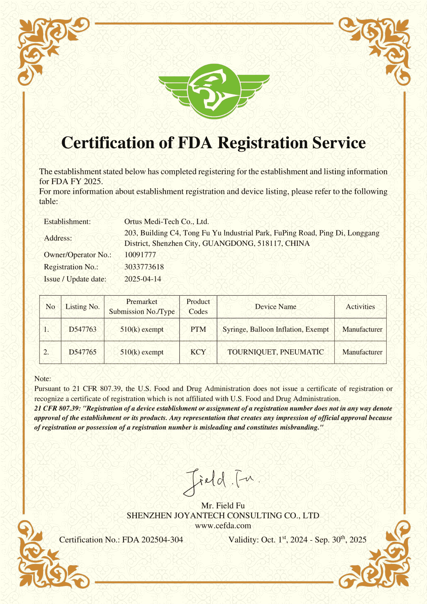 2025-Certification-of-FDA-Registration-Service_-Ortus-Medi-Tech-Co.-Ltd.21-1-min-1